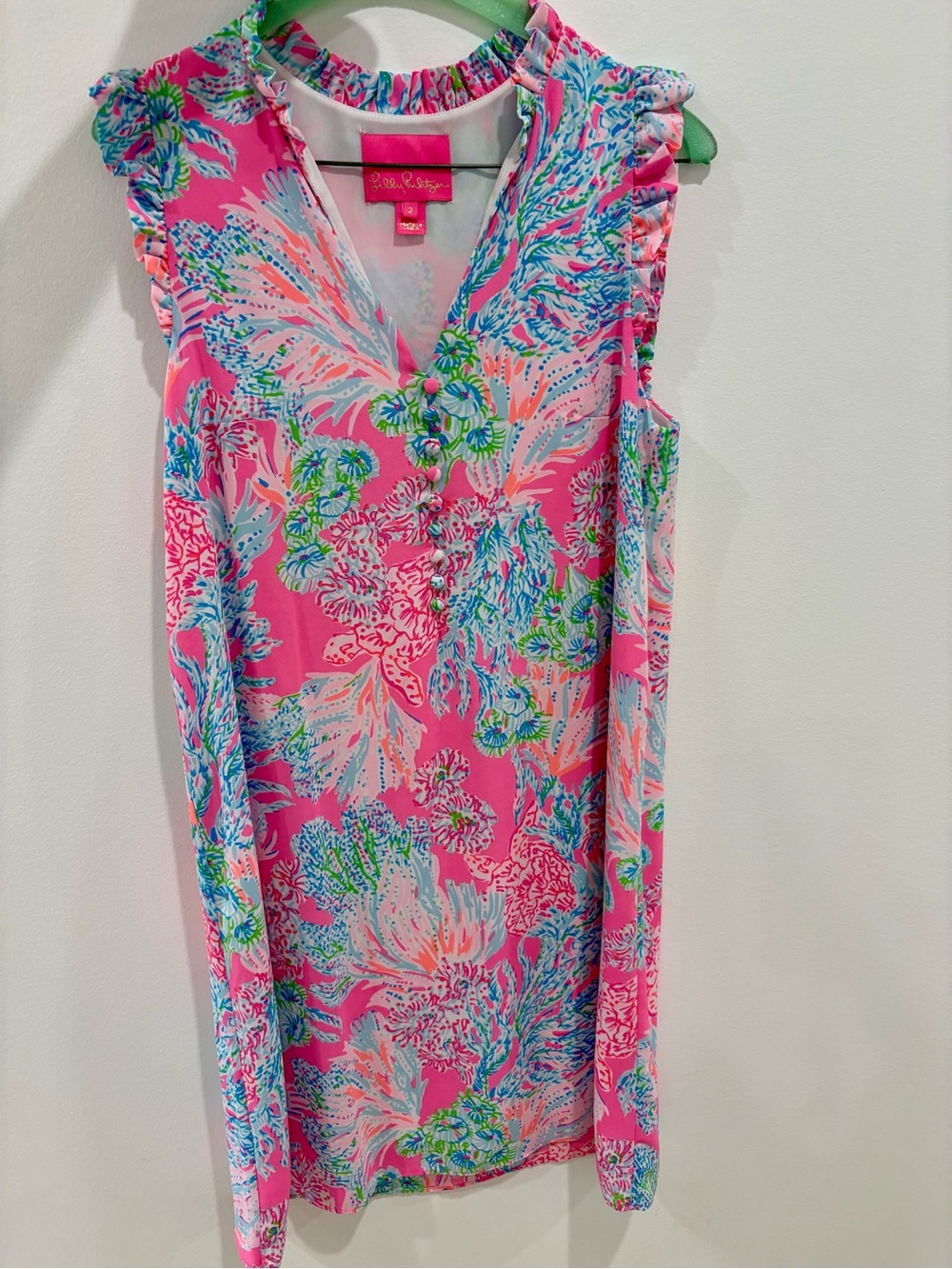 Lilly Pulitzer Cally soft shift dress in prosecco pink seaing things